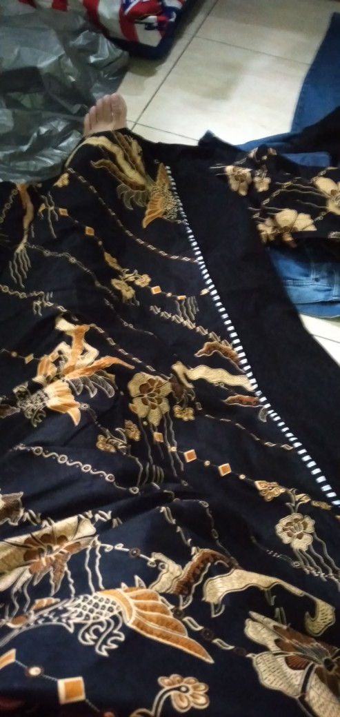 Gamis Batik Sogan Kombinasi Katun Halus Berkualitas Gamis Songket Manggar