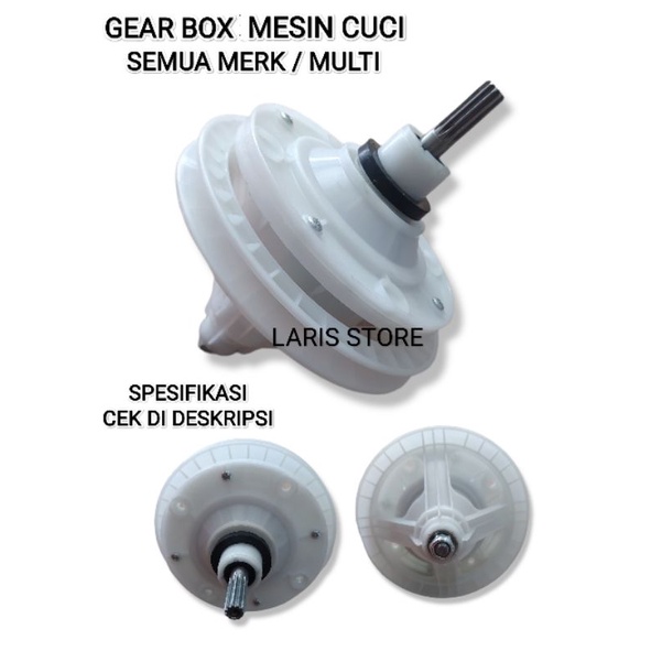 Gear Box Mesin Cuci Model Pully Kecil / AS Gigi 10 Semua Merk - Multi Universal