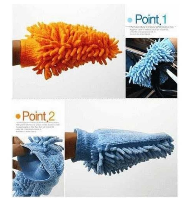 Sarung Tangan Microfiber Kain Lap Microfibre Cendol Cuci Mobil Motor