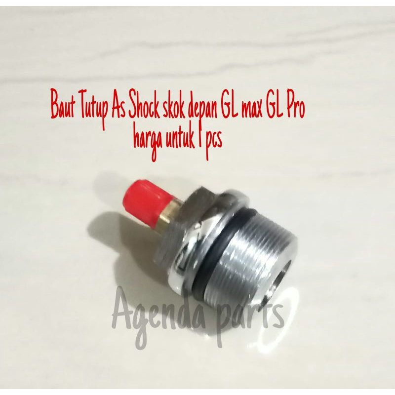 Baut Tutup As Shock skok depan GL max GL Pro +oring harga untuk 1 pcs