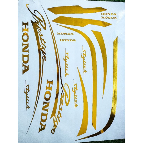 Cutting sticker motor Scoopy new 2019 warna gold