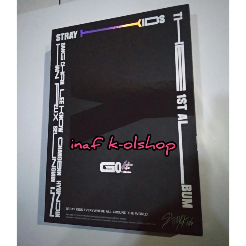album stray kids skz go life versi limited unsealed album only + poster tube
