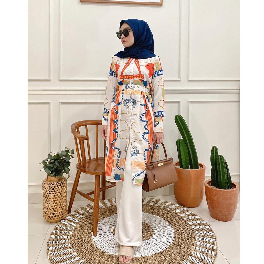 Radwah - Premium Syifa Tunik Printing - Tunik Wanita