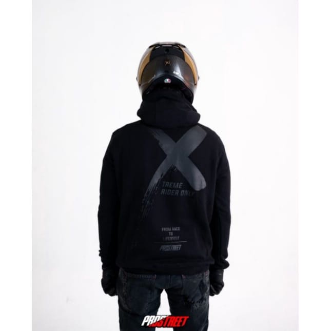 Jaket Sunmori Hoodie Prostreet X-Treme Rider Black Edition Sweater Hoodie Prostreet Terbaru