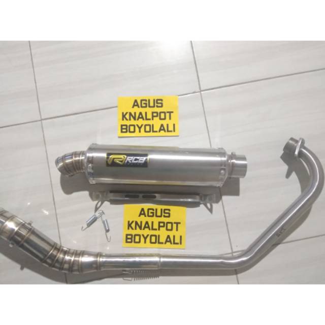 Knalpot rcb oval untuk mx fu vixion r15 bison tiger gl mp cb r15 cbr dll
