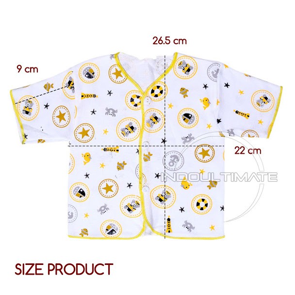 Baju Bayi DIPFY Double Knit 100% Katun tebal/Pakaian Kaos Atasan bayi newborn baru lahir murah bc-25