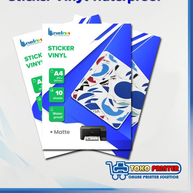 

Baru - Sticker Vinyl Anti Air Doff Matte A4 Inkjet / Stiker Vinil waterproof