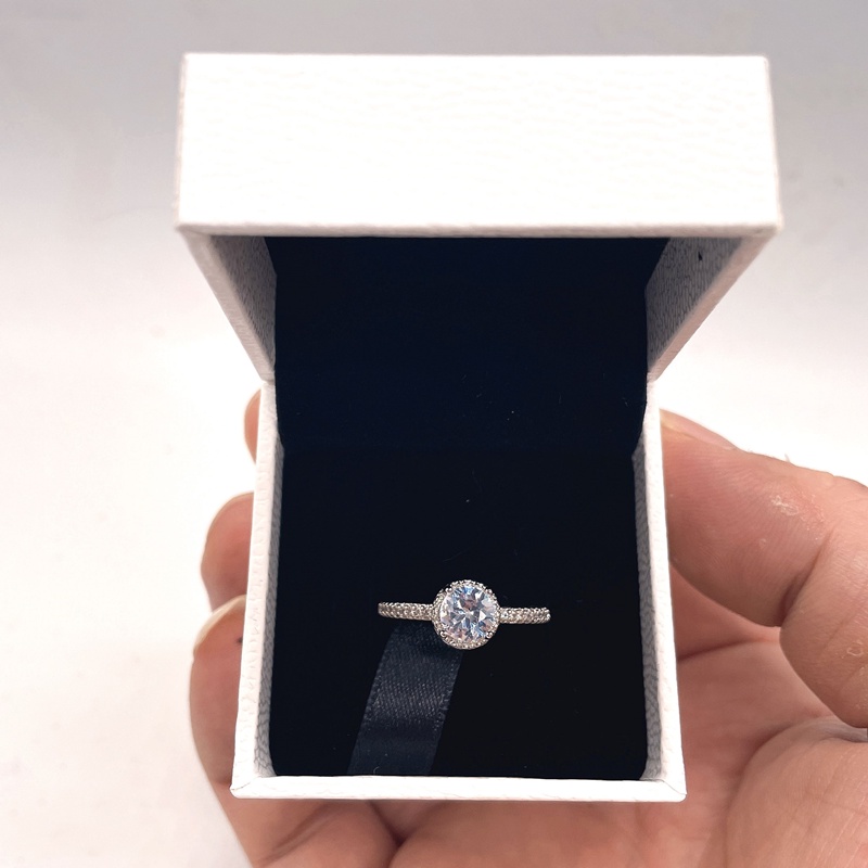 Pandora Cincin Sterling Silver 925 Dengan Cubic Zirconia Untuk Wanita