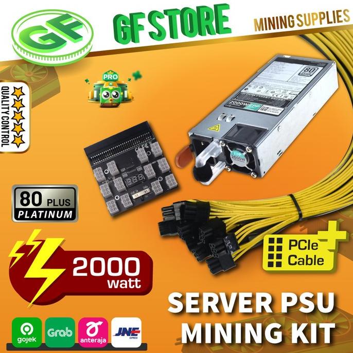 Server Psu Mining Kit 2000 Watt Platinum - Power Supply Mining