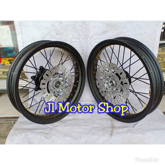 Paket Velg Supermoto Super moto Honda CRF 150 L CRF150 L - Wheelset Supermoto CRF150L CRF 150 L