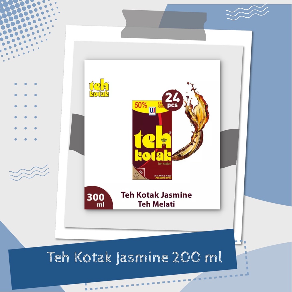 

Teh Kotak 300ml - Teh Kotak Ultra Jaya UHT/ Minuman Teh Kotak 200 ml+100 ml/Teh Kotak Jasmine 300 ml