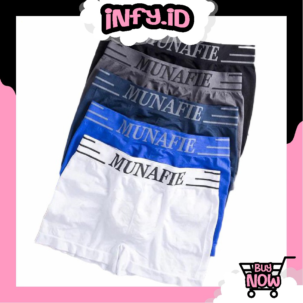 INFY - Smile Celana Dalam Pria Munafie BOXER MAN UNDERWEAR MEN SEMPAK PRIA IMPORT B015