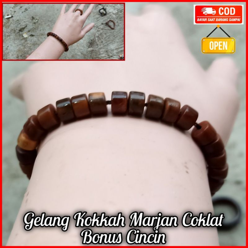 Gelang tasbih kokka FREE cin-cin kaukah koka koukah aksesoris kaukah set