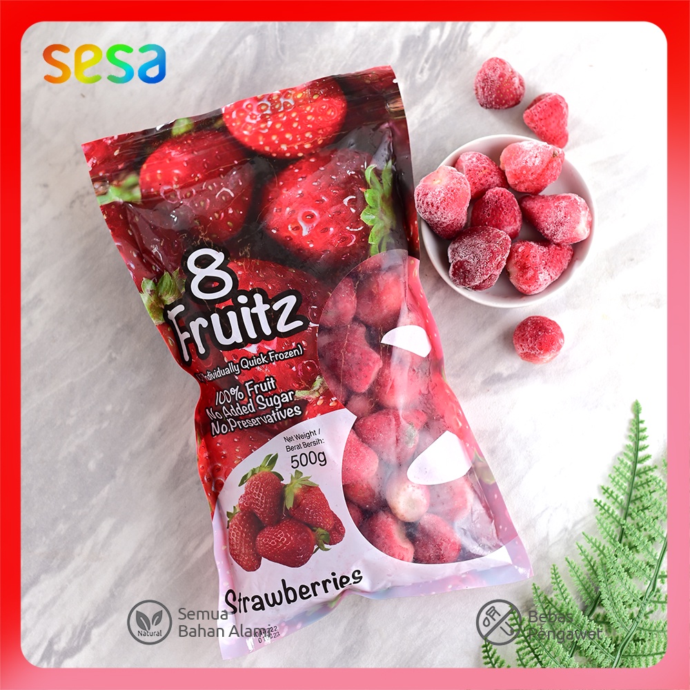 

8 FRUITZ Strawberries Frozen 500gr - Buah Stroberi Beku