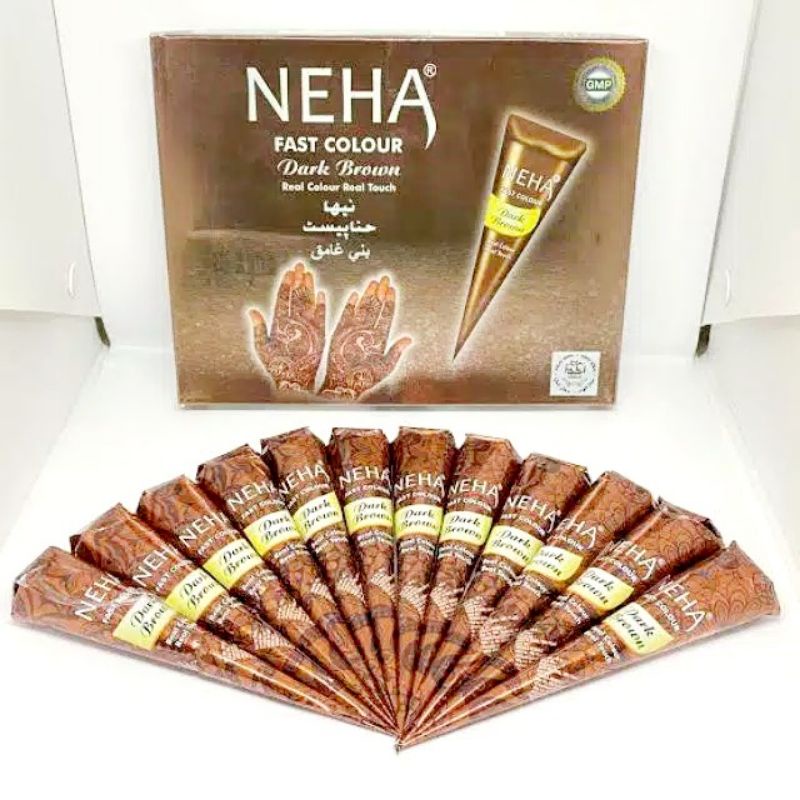 Tato Tangan Pengantin HENNA PASTE  Neha MELUKIS TANGAN Tato NEHA Henna Hena Paste Original BPOM- Eceran