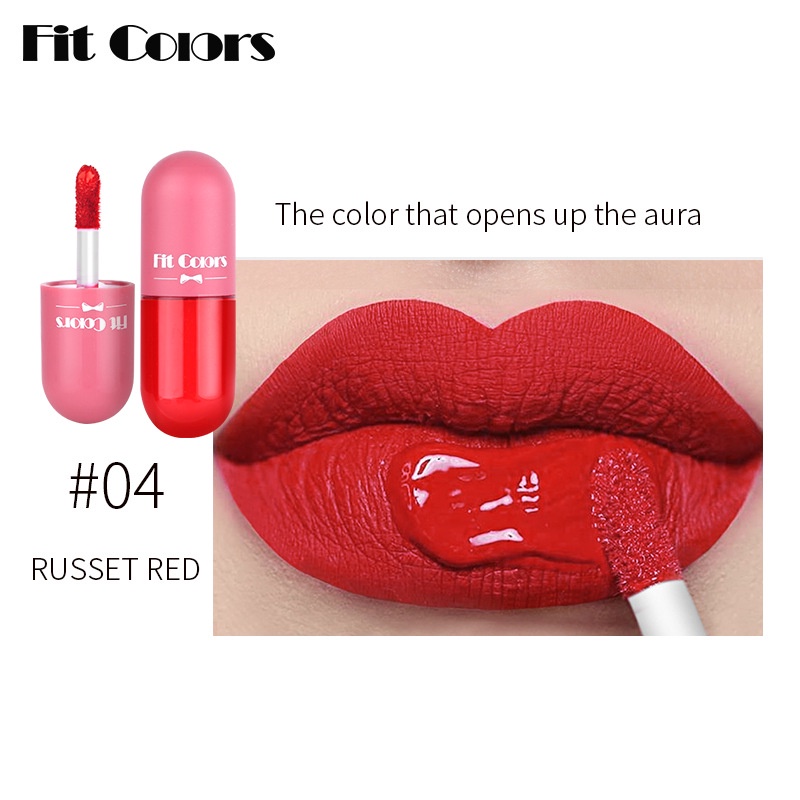 FIT COLORS Capsule Lipstick Lip Matte 5 Colors Lipstik Kapsul Unik Original FC007