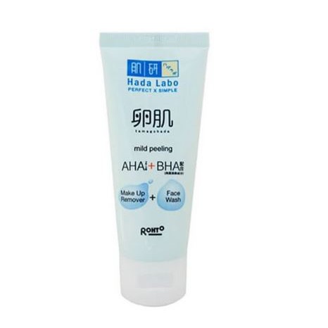 ❤️ Cloudy ❤️ HADA LABO Tamagohada Mild Peeling Make Up Remover + Face Wash 50gr