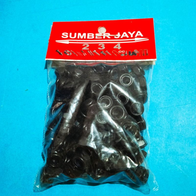 MUR NYLON M5 HITAM ISI 100 TERMURAH