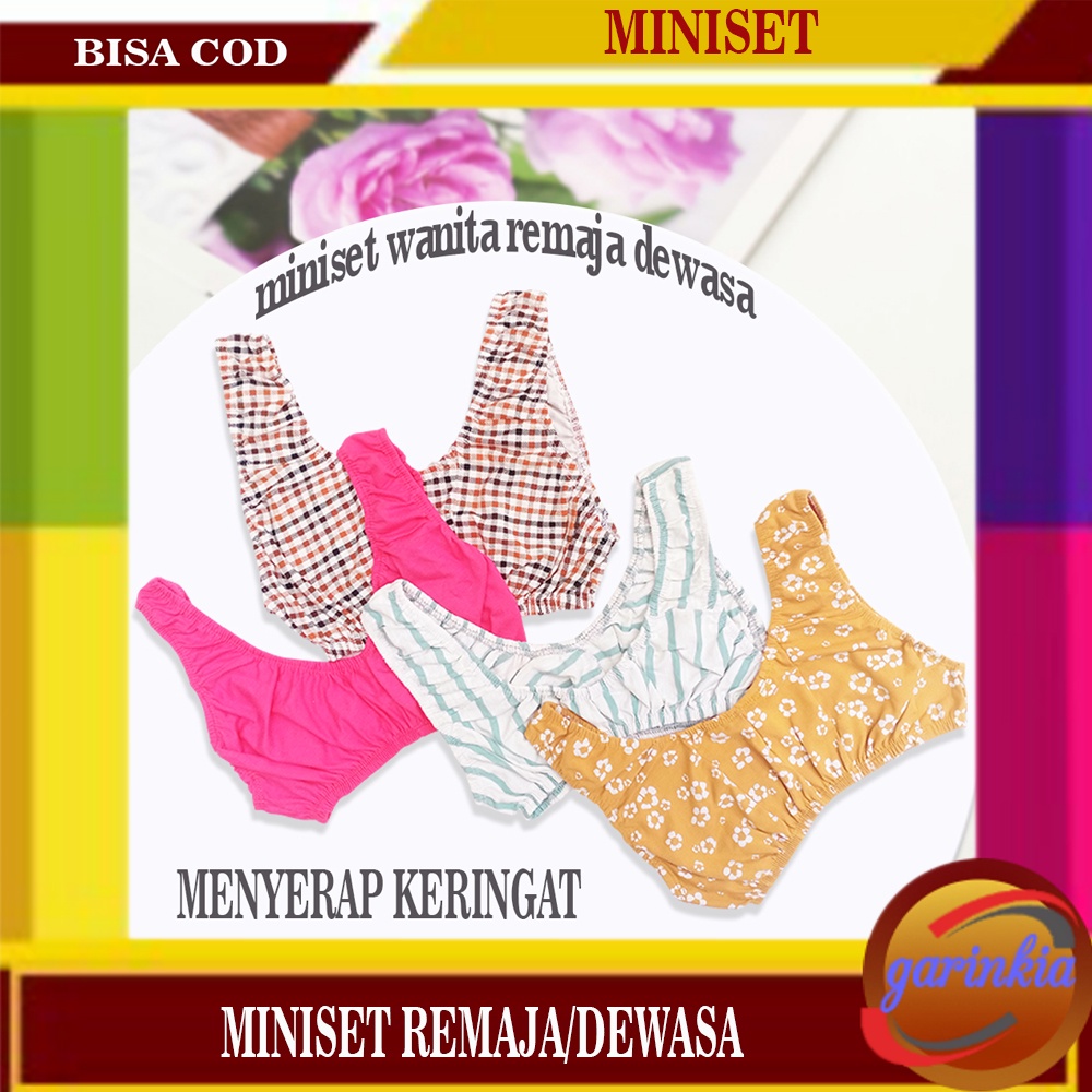 6 PCS Miniset Bra Wanita Remaja Dewasa Mini Set BusuI