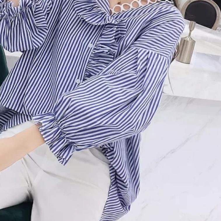 ۝ Lewina Oversized Blouse Import 9321 3M ☻