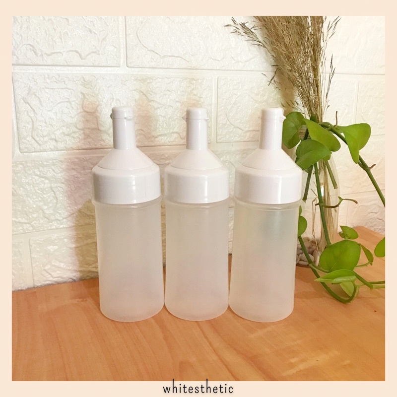 Botol Saus Plastik 250ml Putih | Botol Saos Minyak Kecap