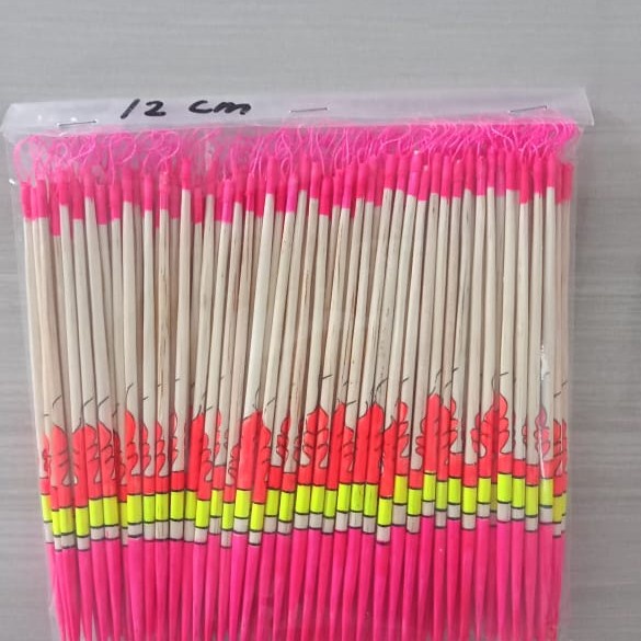 pelampung batik panjang ukuran 8-10 cm Salmanan Fishing