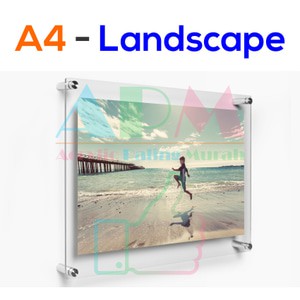 

Acrylic Photo Frame A4 (2mm) - Acrylic Sandwich Paling Murah