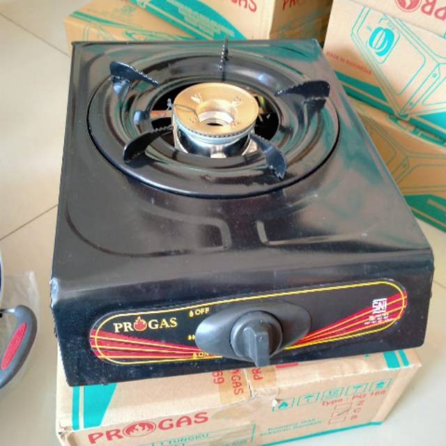 KOMPOR GAS 1 TUNGKU PROGAS/KOMPOR 1 TUNGKU TEFLON