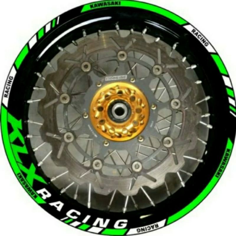 Sticker Velg Stiker Velk Motor Kawasaki KLX