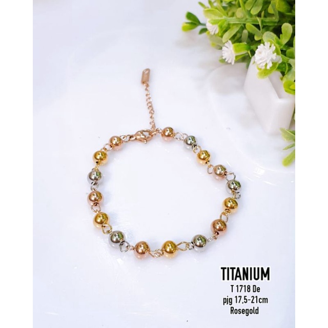 GELANG RANTAI BOLA BOLA TITANIUM MURAHH