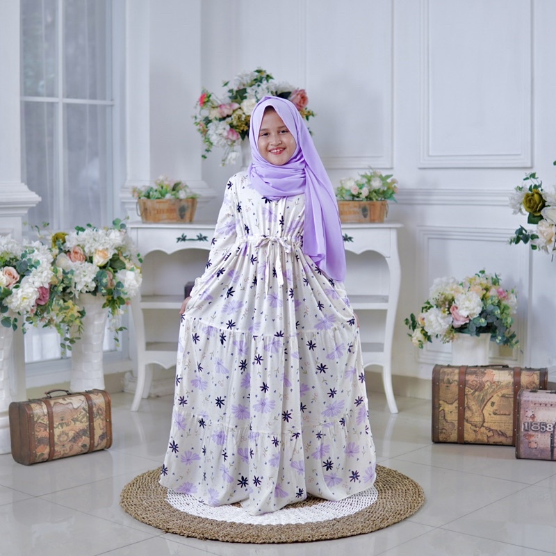 GAMIS COUPLE IBU DAN ANAK GAMIS LILAC GAMIS AMORA