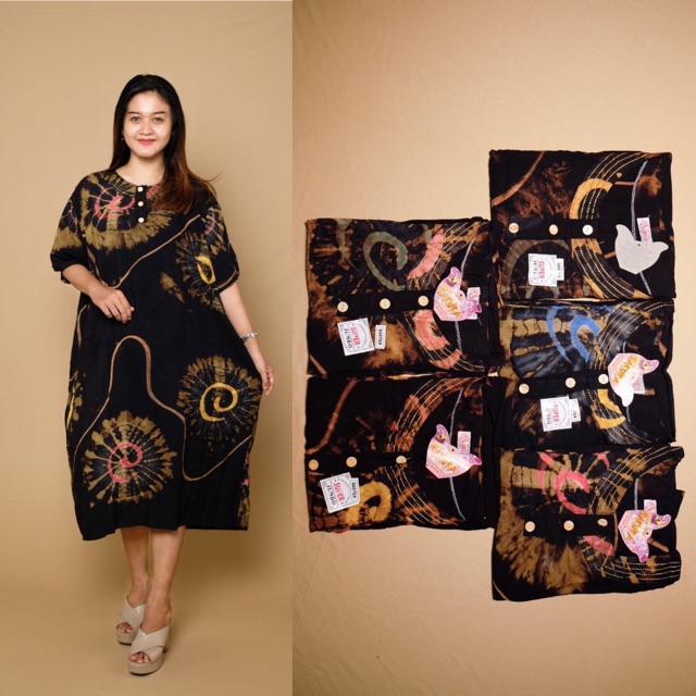 Hommy Dress Daster  Jumbo Motif Jumputan  A108 Batik  