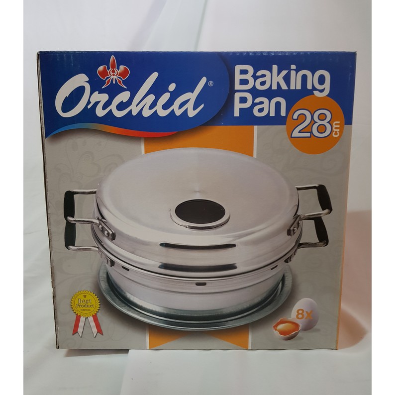 Baking Pan Orchid 28 cm - Loyang Kue Bolu