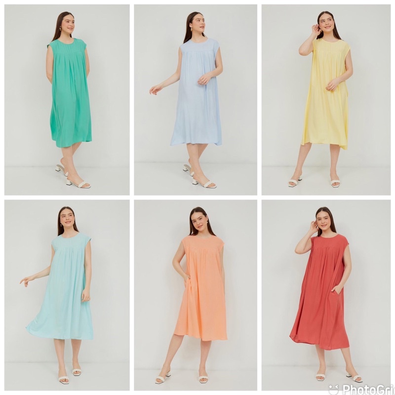 DRESS KATUN RAYON BIG SIZE/PLC 44 JUMBO