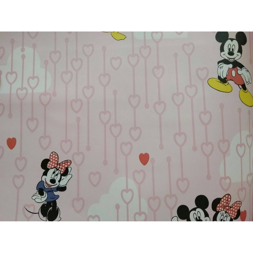 Wallpaper Dinding Motif Mickey Mouse Wallpaper Disney Motif