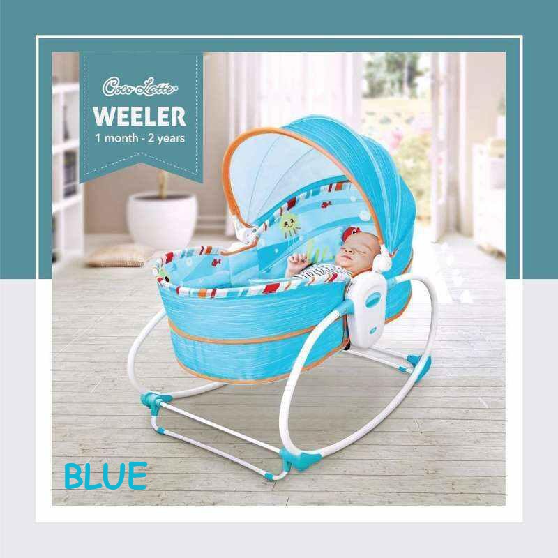 Makassar - Bouncer Cocolatte Weeler 5 in1 Rocker &amp; Bassinet | Tempat Tidur Bayi | Ayunan Bayi