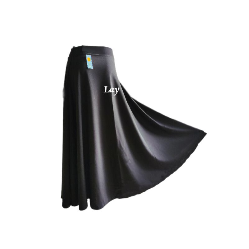 Rok Jodda Scuba Premium // Rok Payung murah // Rok Scuba premium-Hitam