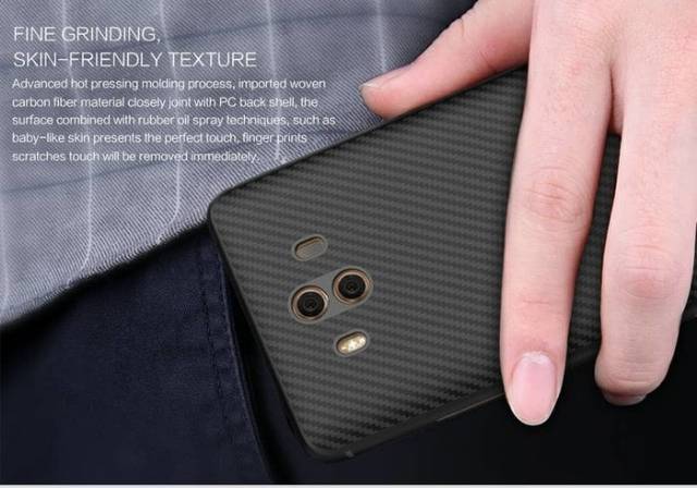 nillkin synthetic fiber carbon huawei mate 10 soft case casing cover