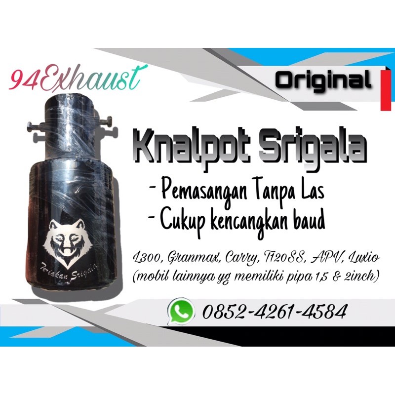 KNALPOT SRIGALA MOBIL BENSIN & SOLAR