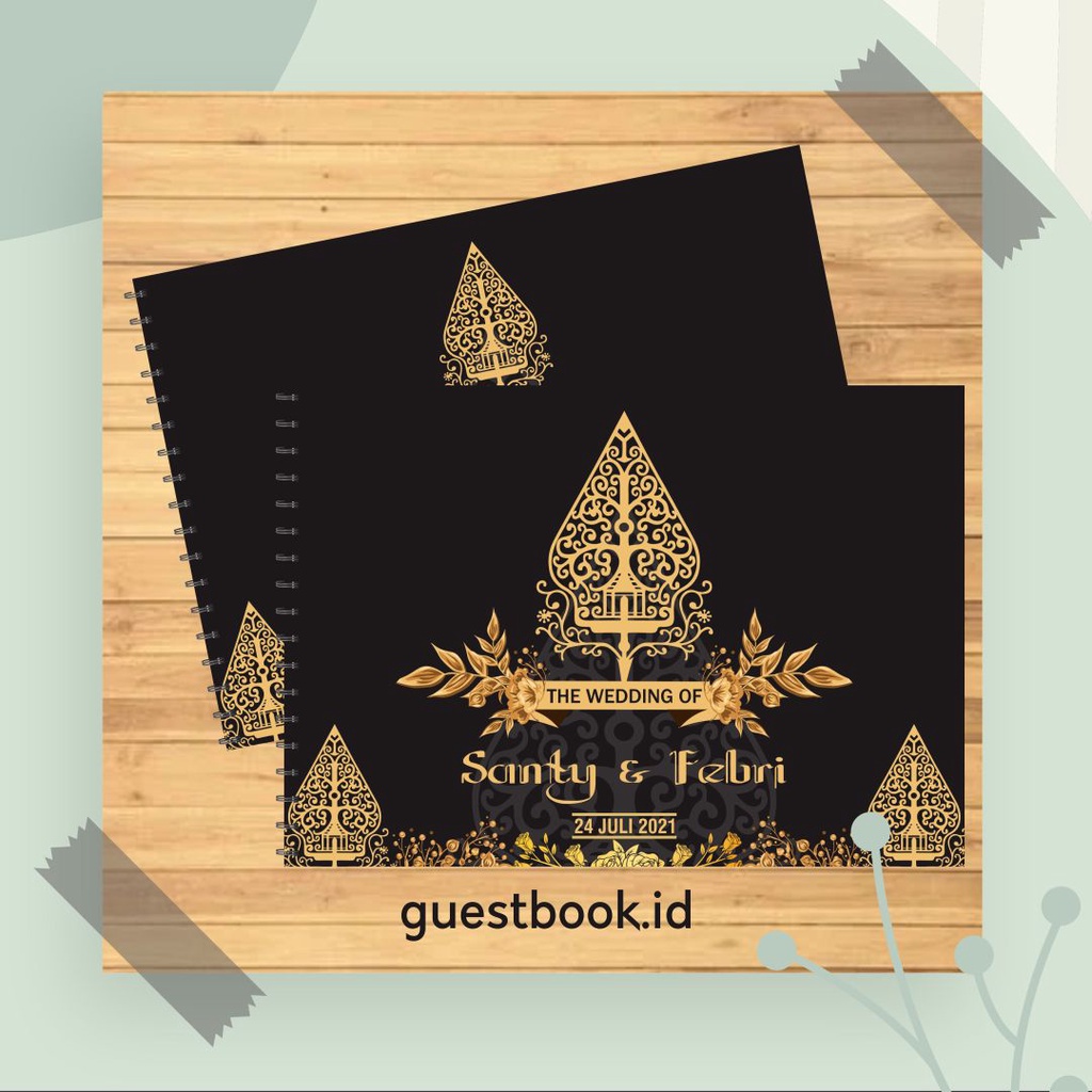 Guest Book Custom Nama / Adat Jawa / Buku Tamu Pernikahan