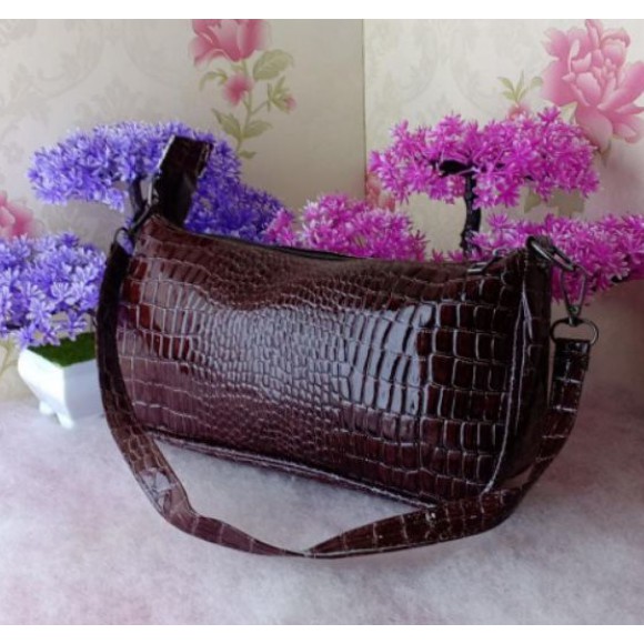 TAS BAHU / JINJING MOTIF BUAYA KILAT PAKAI PURING DAN RESLETING