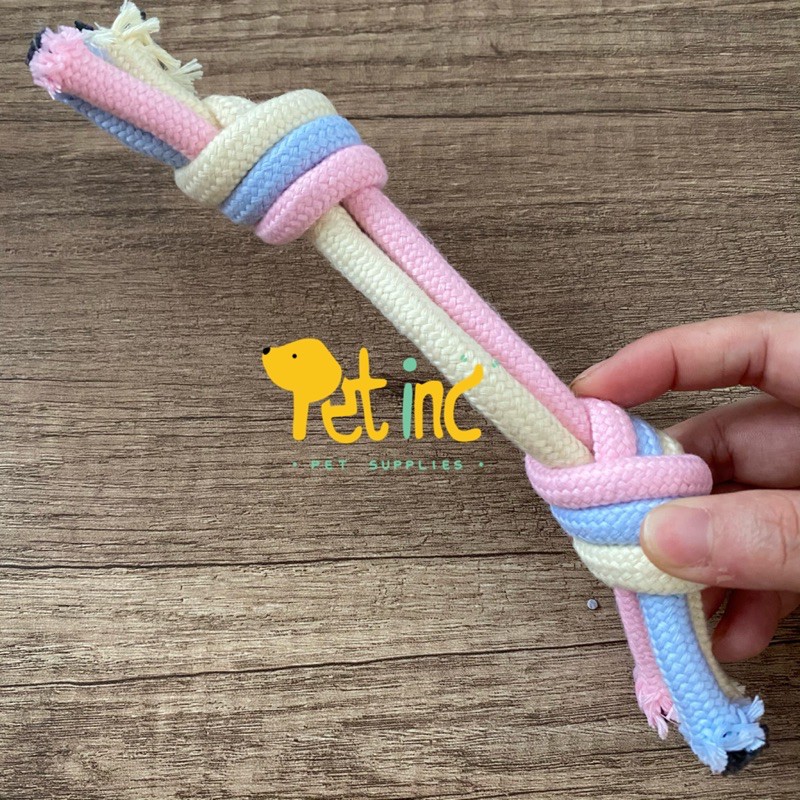 Tricolor pastel chew rope basic