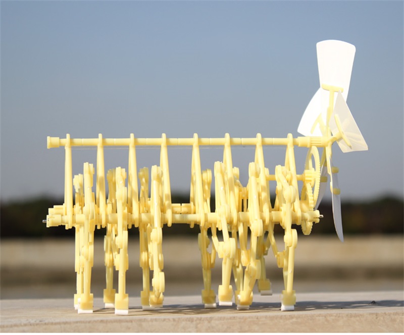 Mainan Puzzle Rakitan Model Strandbeest Animaris Berjalan Tenaga Angin Diy Untuk Edukasi Sains Anak