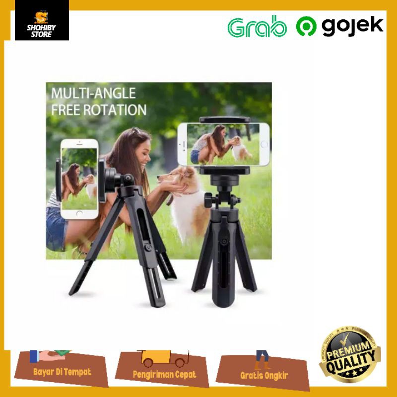 Tripod Support Mini - Phone Extendable With Holder U Satoo Penyangga HP Smartphone