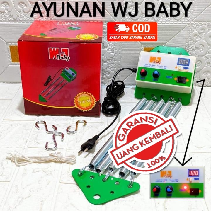PROMO (COD) AYUNAN LISTRIK WJ BABY 5 PER | Mesin Ayunan Bayi Otamatis | Ayunan Elektrik | Ayunan ana