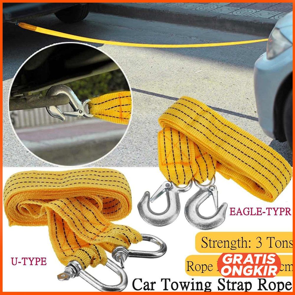 Tali Derek Mobil Emergency Tow Rope U-Type