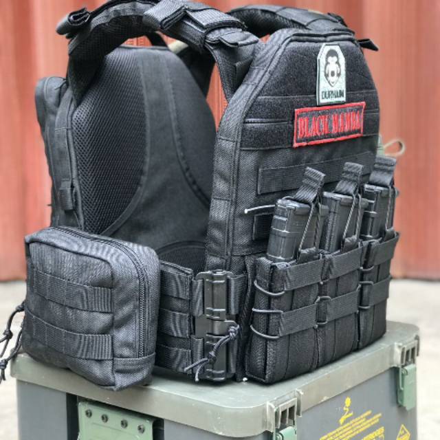 DURHAIM Body vest anti peluru black mamba original ( harga belum termasuk selang  /water blader)