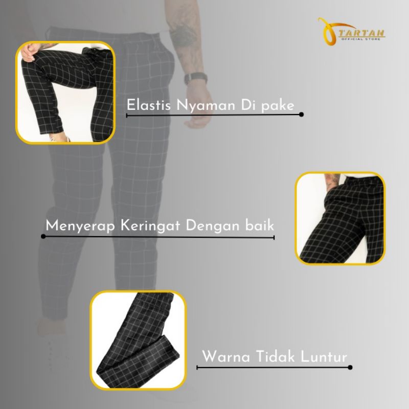 BEST SELLER!!! CELANA TARTAN PRIA PREMIUM CELANA CHINO TARTAN DICKIES CELANA KOTAK