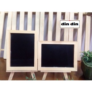 

Mini Papan Tulis hitam kapur ukuran A6 gratis penyanggah/tripod
