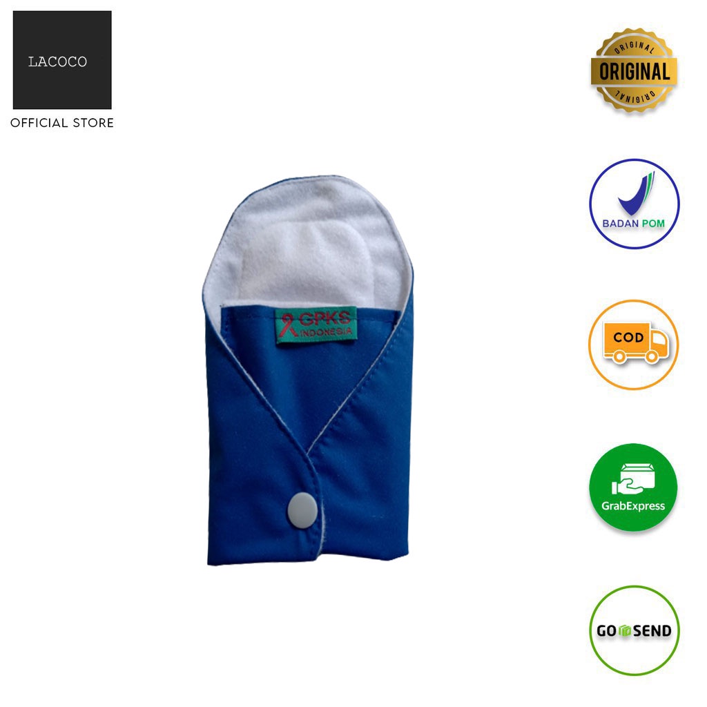 eceran  Pembalut kain cuci ulang  GPKS bertahan4 tahun 1 pcs pembalut